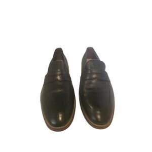 Johnston & Murphy 59-12535 Mens 11.5 Black Leather Penny Loafer Dress Shoe